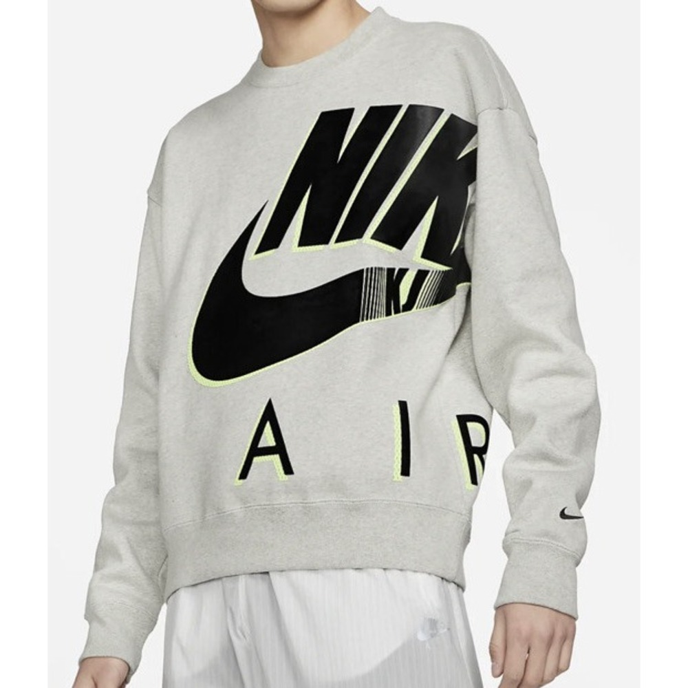 Nike x Kim Jones Grey Fleece Crewneck Sweatshirt DD0692-050 Size S